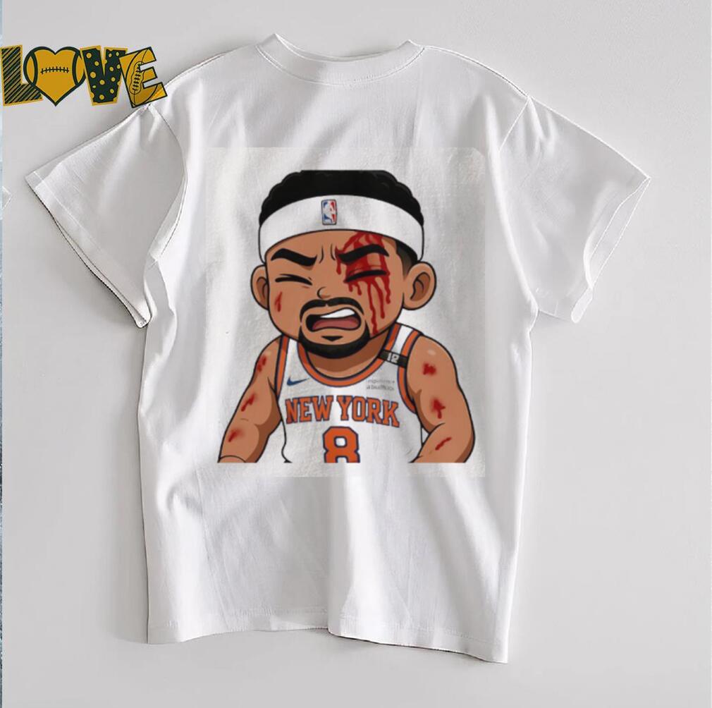 Josh Hart Knicks left bloodied after taking elbow to the face Celtics chibi shirt Josh Hart Knicks left bloodied after taking elbow to the face Celtics chibi shirt