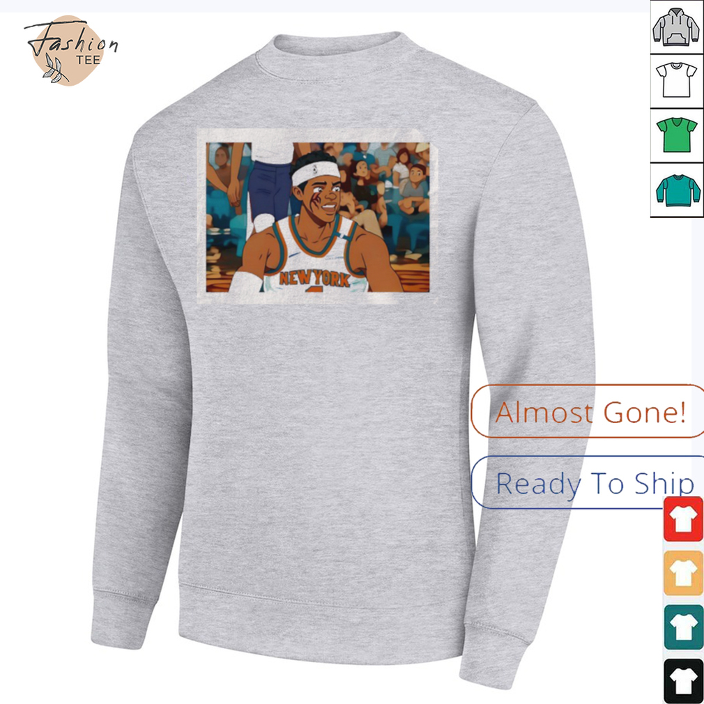 Josh Hart New York Knicks Takes Elbow From Kornet anime shirt Josh Hart New York Knicks Takes Elbow From Kornet anime shirt