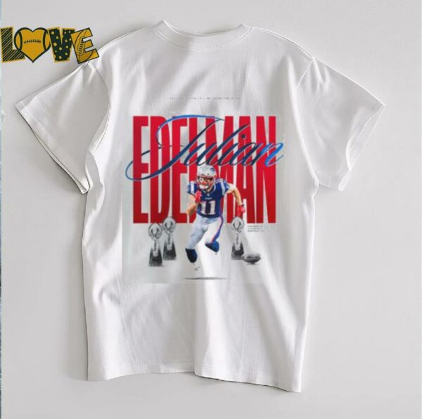 Julian Edelman 2025 Patriots Hall Of Fame Inductee Wide Recevier 3x Super Bowl Champion MVP NFL Unisex T Shirt