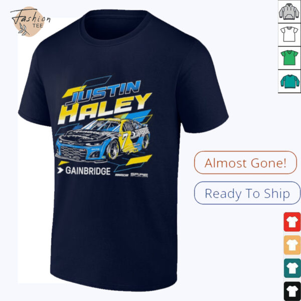 Justin Haley Gainbridge No 7 Chevrolet ZL1 for Spire Motorsports shirt