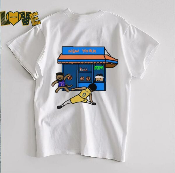 Karl Anthony Towns Bodega KAT vs Tyrese Haliburton cartoon shirt
