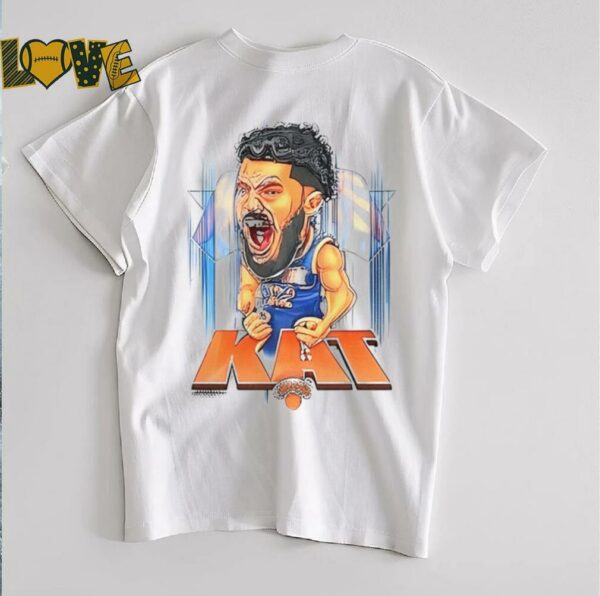 Karl Anthony Towns NBA New York Knicks player basketball caricatures shirt