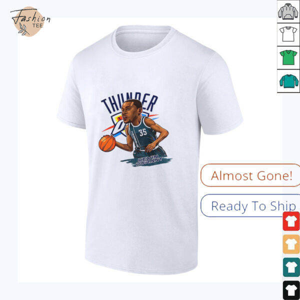 Kevin Durant 35 Oklahoma City Thunder NBA Basketball cartoon shirt