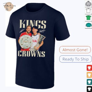 King With Crowns Son Heung Min x Harry Kane Signatures T shirts