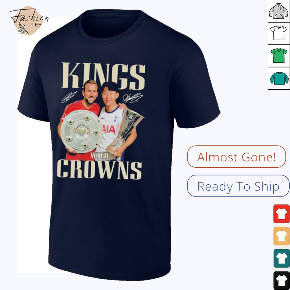 King With Crowns Son Heung Min x Harry Kane Signatures T shirts King With Crowns Son Heung Min x Harry Kane Signatures T shirts