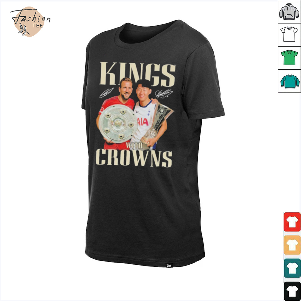 King With Crowns Son Heung Min x Harry Kane Signatures T shirts King With Crowns Son Heung Min x Harry Kane Signatures T shirts
