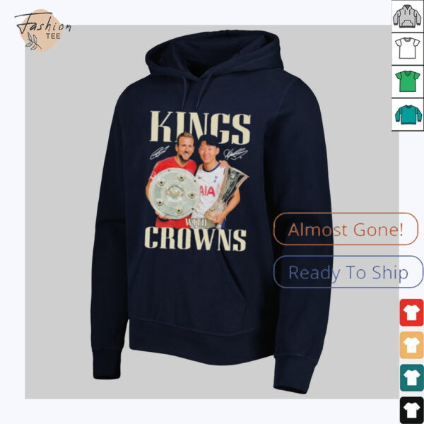 King With Crowns Son Heung Min x Harry Kane Signatures T shirts