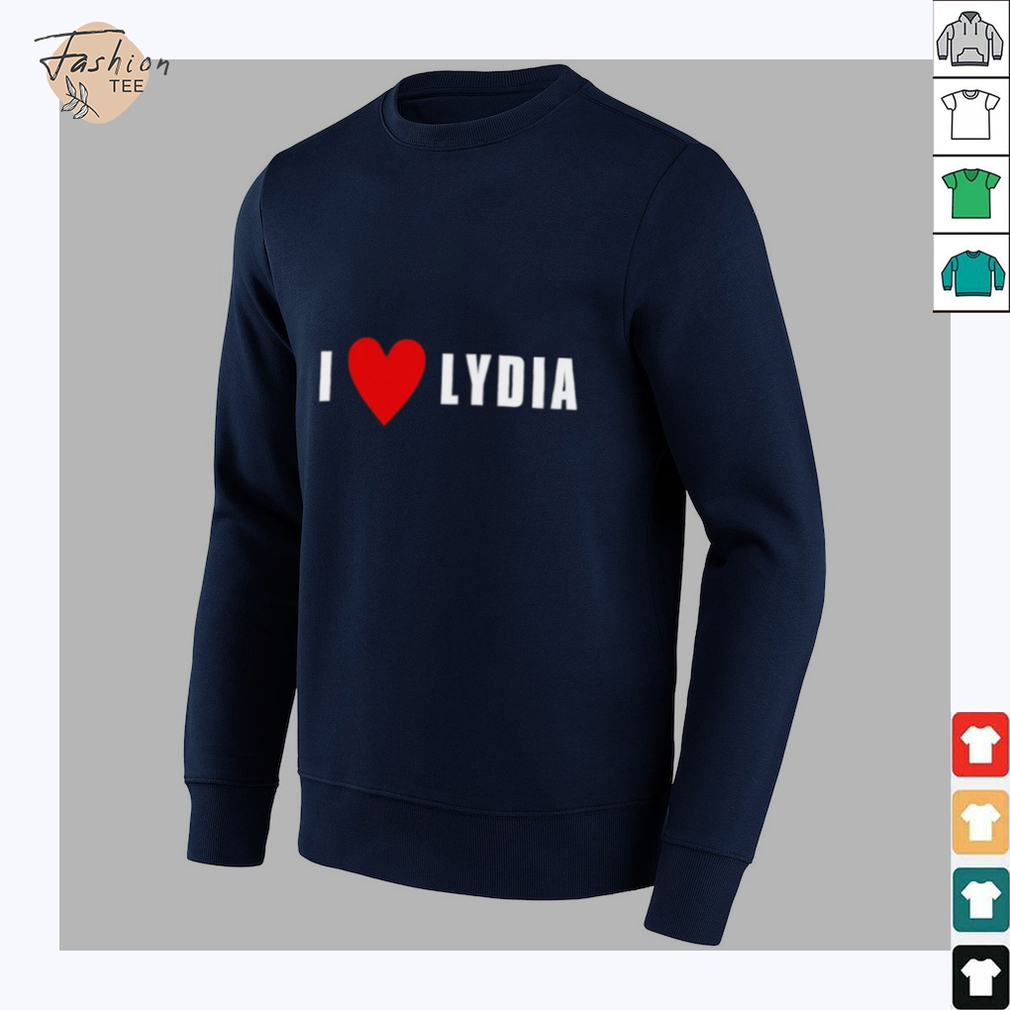 Kori King wearing I Love Lydia shirt Kori King wearing I Love Lydia shirt