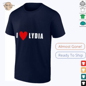 Kori King wearing I Love Lydia shirt