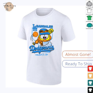 LA Sangales Dodgeronis Meatball Is Life Baseball Cartoon Graphic Tee