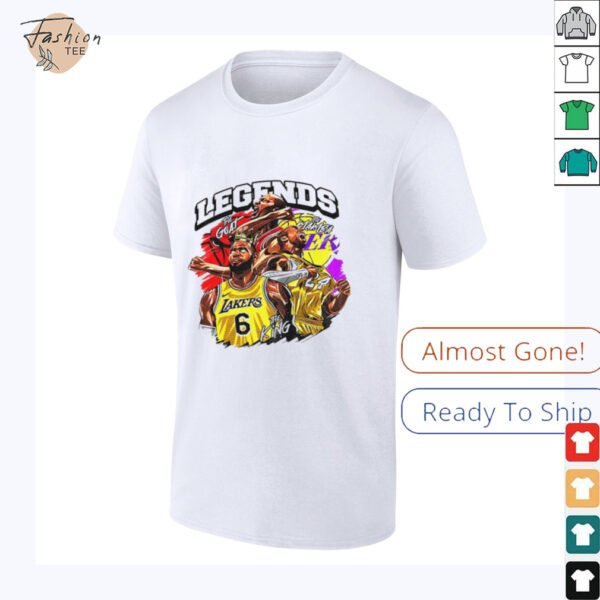 LeBron James Los Angeles Lakers Basketball NBA Legends the goat the mamba shirt