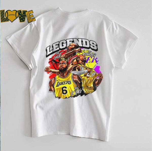 LeBron James Los Angeles Lakers Basketball NBA Legends the goat the mamba shirt