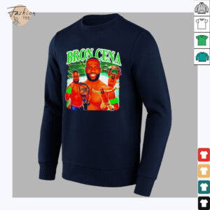 LeBron James WWE Bron Cena graphic shirt