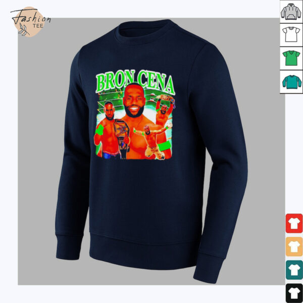 LeBron James WWE Bron Cena graphic shirt