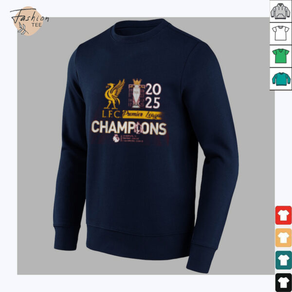 Liverpool FC 2025 Premier League Champions T Shirt Football Gifts For Uncles