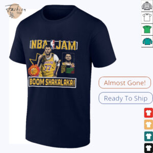 Luka Doncic Los Angeles Lakers Homage NBA Jam Tri Blend Unisex T Shirt