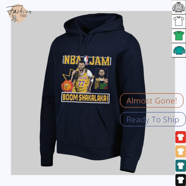 Luka Doncic Los Angeles Lakers Homage NBA Jam Tri Blend Unisex T Shirt