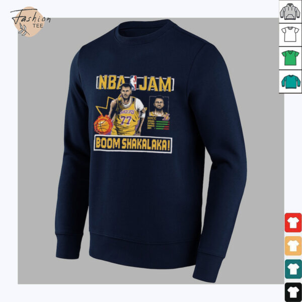 Luka Doncic Los Angeles Lakers Homage NBA Jam Tri Blend Unisex T Shirt