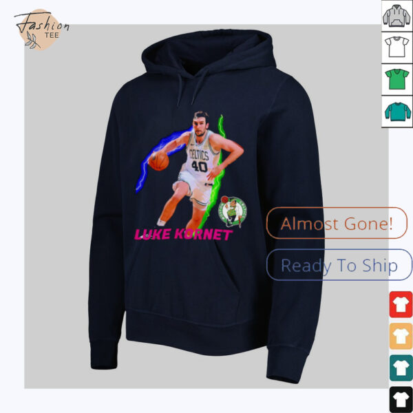Luke Kornet Boston Celtics Basketball NBA Playoffs 2025 lightning shirt