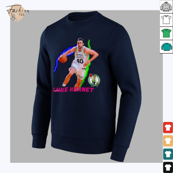 Luke Kornet Boston Celtics Basketball NBA Playoffs 2025 lightning shirt