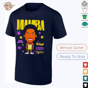 Mamba Kobe Bryant Los Angeles Lakers signature caricature shirt