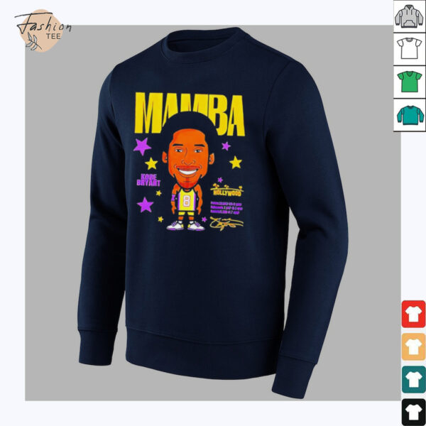 Mamba Kobe Bryant Los Angeles Lakers signature caricature shirt