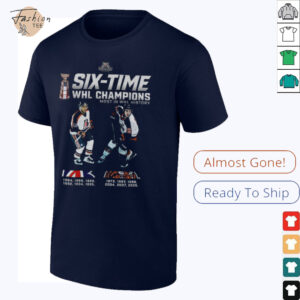 Medicine Hat Tigers 2025 Six time WHL Champions most in WHL history shirt
