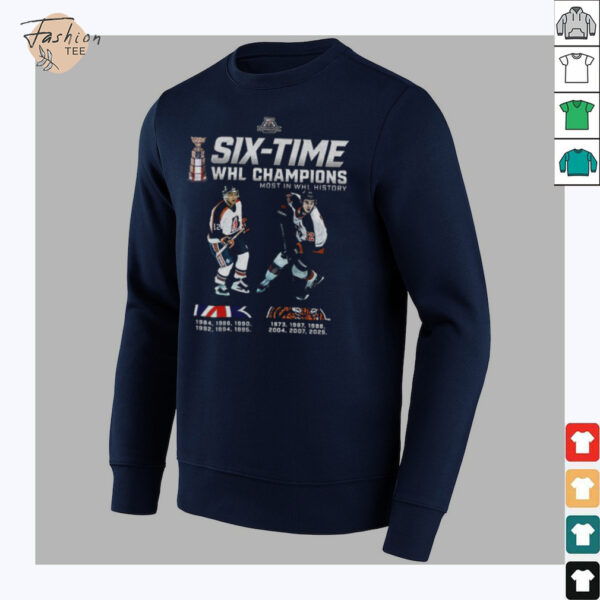 Medicine Hat Tigers 2025 Six time WHL Champions most in WHL history shirt