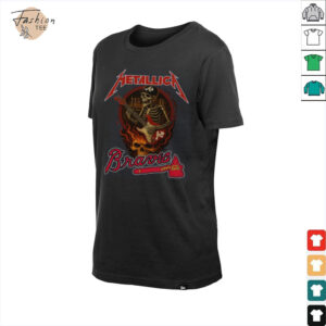 Metallica Braves T Shirt Unique Gifts For Baseball Fans