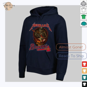 Metallica Braves T Shirt Unique Gifts For Baseball Fans