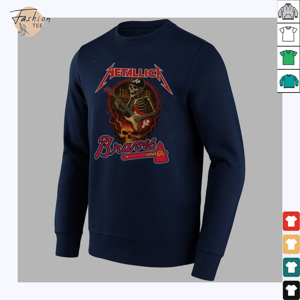 Metallica Braves T Shirt Unique Gifts For Baseball Fans Metallica Braves T Shirt Unique Gifts For Baseball Fans