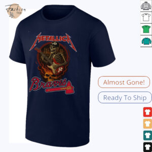 Metallica Braves T Shirt Unique Gifts For Baseball Fans