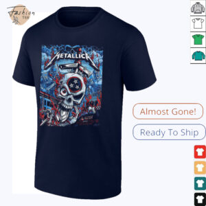 Metallica M72 Nashville Event Poster North American Tour 2025 Schedule Location Unisex T Shirt