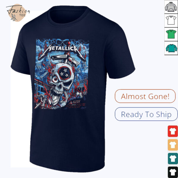 Metallica M72 Nashville Event Poster North American Tour 2025 Schedule Location Unisex T Shirt