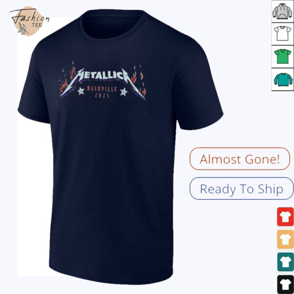 Metallica M72 Nashville Merch Tee North American Tour Nashville 2025 Two Sides Unisex T Shirt