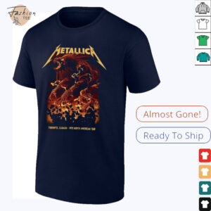 Metallica M72 Toronto Canada Night 2 At Rogers Centre On April 26 2025 M72 North American Tour Two Sided Unisex T Shirt