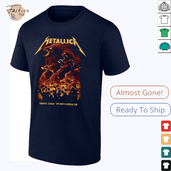 Metallica M72 Toronto Canada Night 2 At Rogers Centre On April 26 2025 M72 North American Tour Two Sided Unisex T Shirt