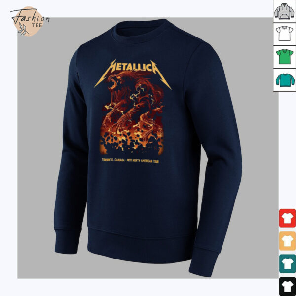Metallica M72 Toronto Canada Night 2 At Rogers Centre On April 26 2025 M72 North American Tour Two Sided Unisex T Shirt
