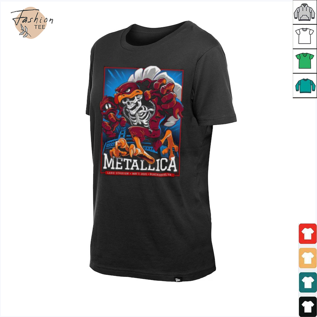 Metallica M72 Virginia Tech At Lane Stadium In Blacksburg Virginia United States On May 7 2025 M72 World Tour Unisex T Shirt Metallica M72 Virginia Tech At Lane Stadium In Blacksburg Virginia United States On May 7 2025 M72 World Tour Unisex T Shirt