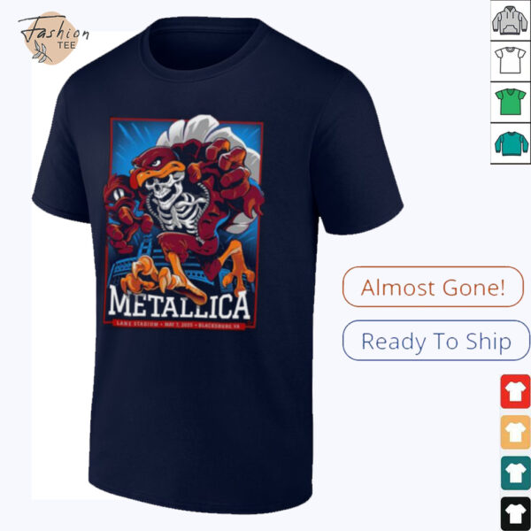 Metallica M72 Virginia Tech At Lane Stadium In Blacksburg Virginia United States On May 7 2025 M72 World Tour Unisex T Shirt