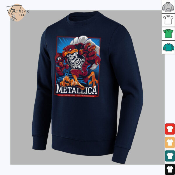 Metallica M72 Virginia Tech At Lane Stadium In Blacksburg Virginia United States On May 7 2025 M72 World Tour Unisex T Shirt