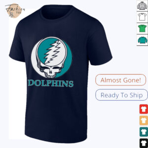 Miami Dolphins Grateful Dead logo shirt