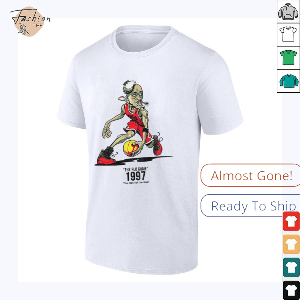 Michael Jordan Chicago Bulls NBA Basketball the flu game 1997 the illest of the illest shirt Michael Jordan Chicago Bulls NBA Basketball the flu game 1997 the illest of the illest shirt