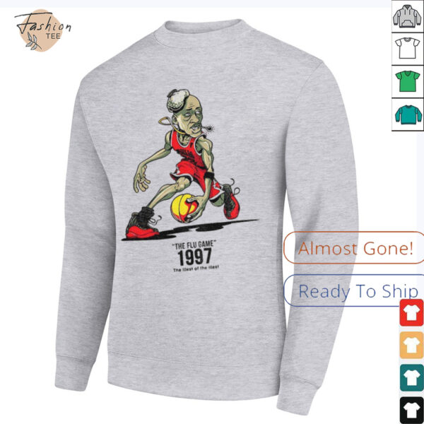 Michael Jordan Chicago Bulls NBA Basketball the flu game 1997 the illest of the illest shirt