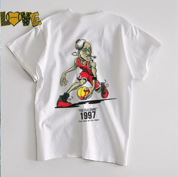 Michael Jordan Chicago Bulls NBA Basketball the flu game 1997 the illest of the illest shirt