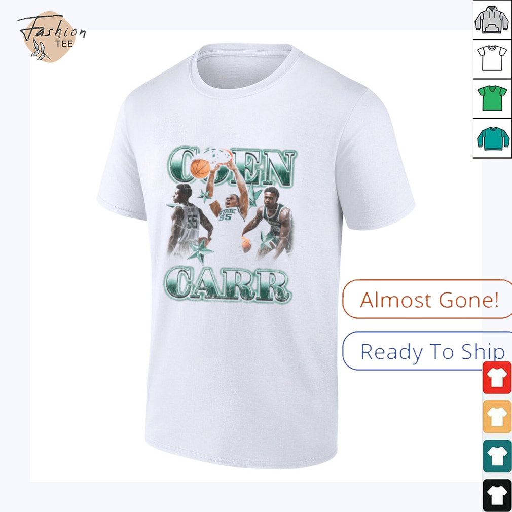 Michigan State Spartans CON CARR 55 STATE Basketball T Shirt Michigan State Spartans CON CARR 55 STATE Basketball T Shirt