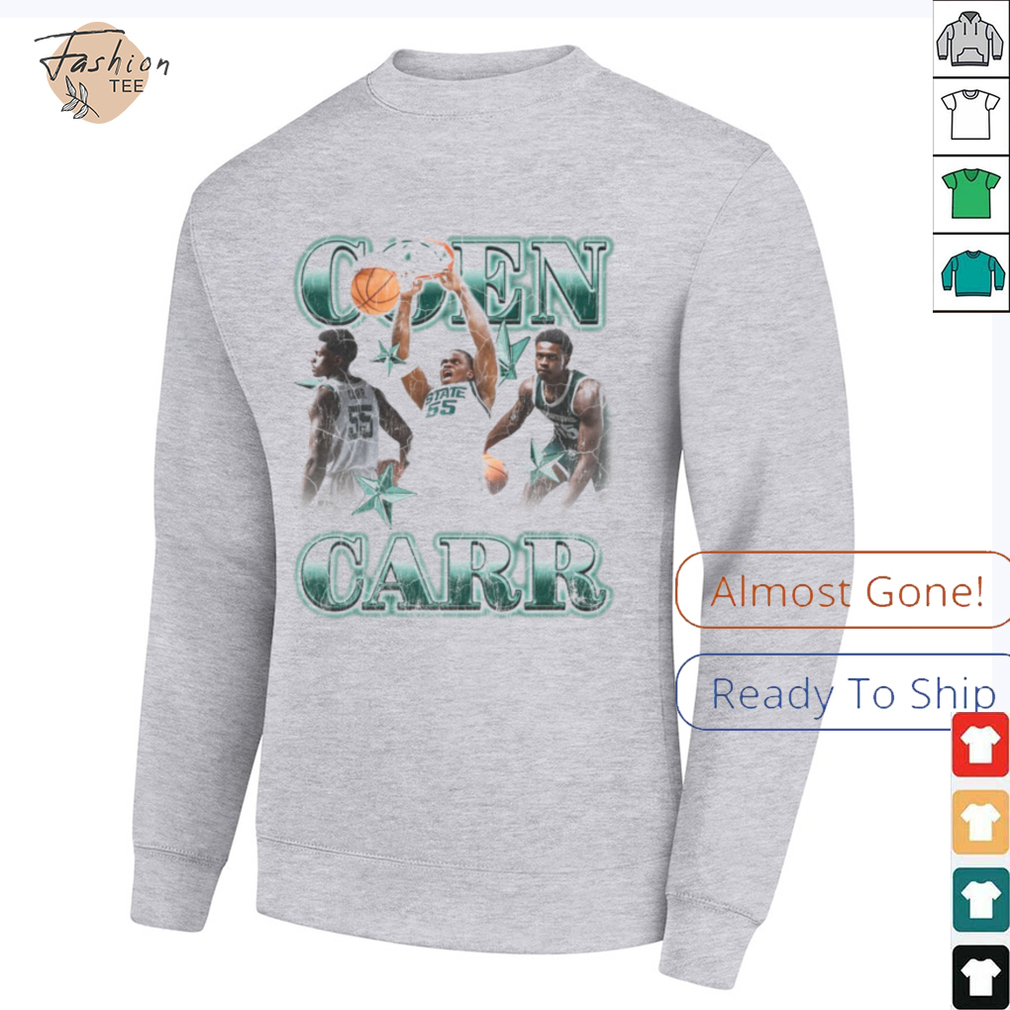 Michigan State Spartans CON CARR 55 STATE Basketball T Shirt Michigan State Spartans CON CARR 55 STATE Basketball T Shirt