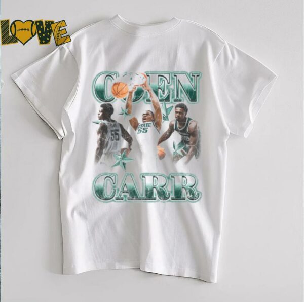 Michigan State Spartans CON CARR 55 STATE Basketball T Shirt