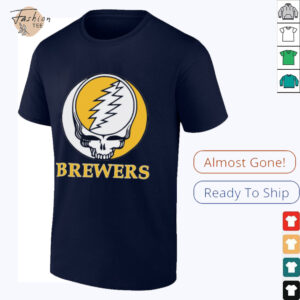 Milwaukee Brewers Grateful Dead logo shirt