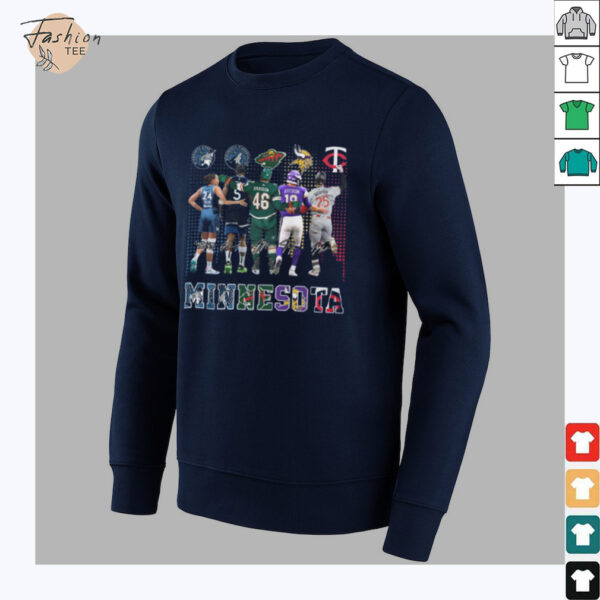 Minnesota Lynx Timberwolves Minnesota Wild Vikings Minnesota Twins T Shirt Fans Gifts